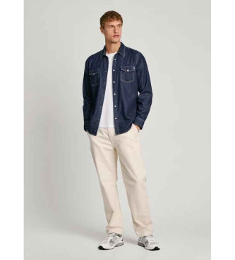 Pepe Jeans Regular fit denimskjorte  bl