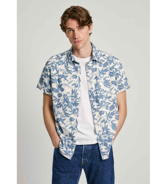 Pepe Jeans Skjorta med blommnster regular fit bl