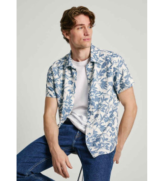 Pepe Jeans Chemise  imprim floral, coupe rgulire, bleu