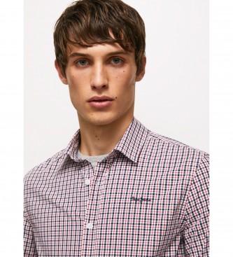 Pepe Jeans Camicia Navy Fleetwood, rossa