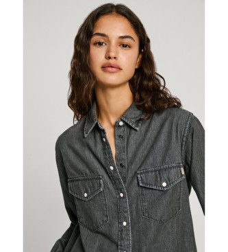 Pepe Jeans Camisa normal preta