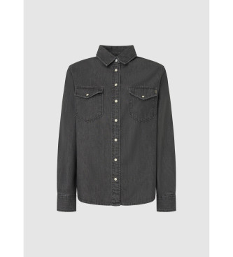 Pepe Jeans Regular skjorte sort