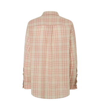 Pepe Jeans Camisa Rita Check beige