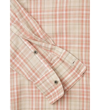 Pepe Jeans Camisa Rita Check beige