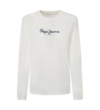 Pepe Jeans T-shirt Fiore lngrmad vit