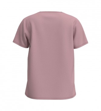 Pepe Jeans Baumwoll-Foto-T-Shirt rosa