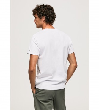 Pepe Jeans T-shirt i bomuld hvidt logo