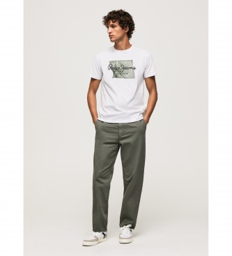 Pepe Jeans Baumwoll-T-Shirt mit weiem Logo