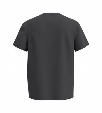 Pepe Jeans Bawełniany T-shirt z nadrukiem logo czarny