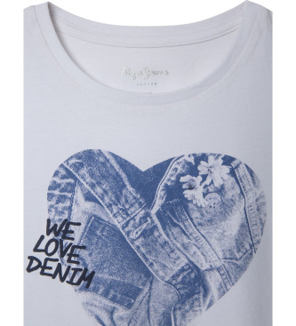 Pepe Jeans Anna T-shirt vit