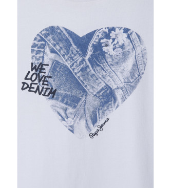 Pepe Jeans T-shirt Anna blanc