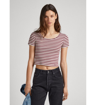 Pepe Jeans Kastanienbraunes Babette-T-Shirt