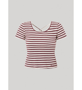 Pepe Jeans Kastanienbraunes Babette-T-Shirt