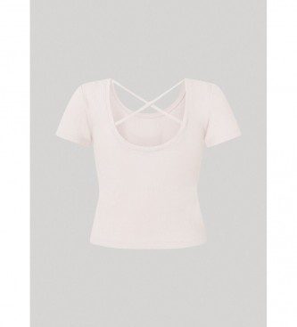 Pepe Jeans Babette T-shirt rosa tinta unita