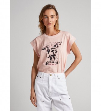 Pepe Jeans Bianca rosa T-Shirt