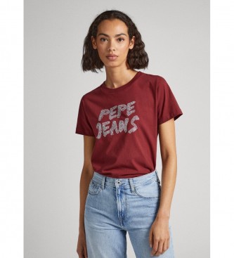 Pepe Jeans Bria T-shirt maroon