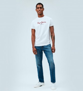Pepe Jeans T-shirt de base Logo Eggo blanc