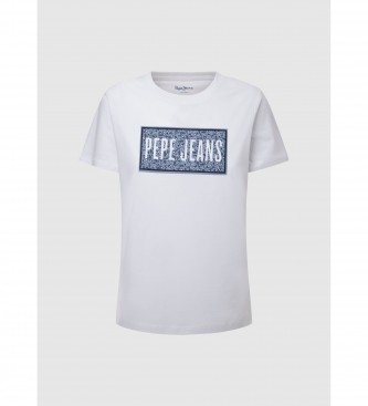 Pepe Jeans T-shirt Kat wit