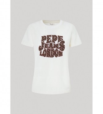 Pepe Jeans T-shirt Claritza wit
