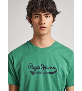 Pepe Jeans Zielona koszulka Claude