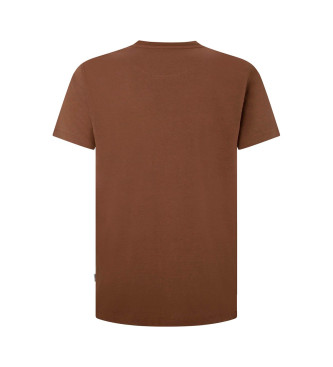 Pepe Jeans Clement T-shirt bruin