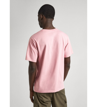Pepe Jeans T-shirt Clifton cor-de-rosa