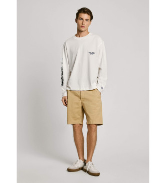 Pepe Jeans Colville Long T-shirt off white ecru