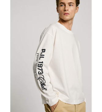 Pepe Jeans Colville Long T-shirt off white ecru