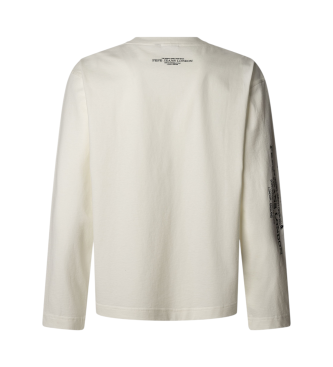 Pepe Jeans Colville Long T-shirt off white ecru