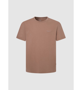 Pepe Jeans T-shirt Connor marron