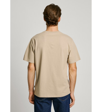 Pepe Jeans Contrast Connor T-shirt beige