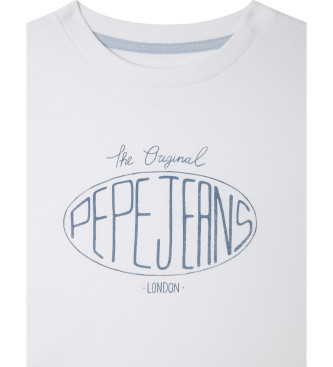 Pepe Jeans Camiseta Dalon blanco