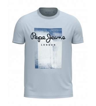 Pepe Jeans T-shirt en coton Sawyer bleu