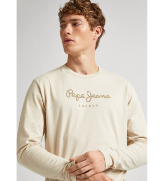 Pepe Jeans Eggo Long Sleeve beige T-shirt