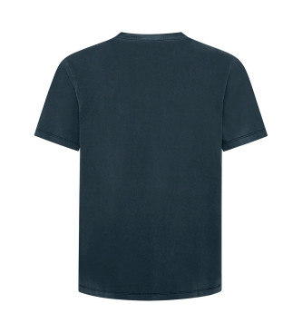 Pepe Jeans T-shirt Eggo con stemma blu scuro