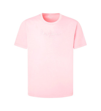 Pepe Jeans T-shirt Emb Eggo cor-de-rosa