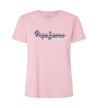 Pepe Jeans T-shirt rose Enara