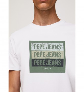 Pepe Jeans T-shirt blanc imprimé