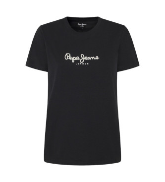 Pepe Jeans Maglietta Fiore nera