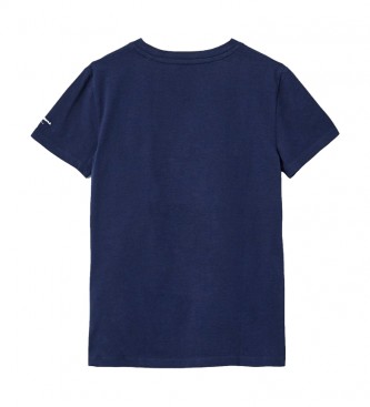 Pepe Jeans T-shirt con bandiera blu navy