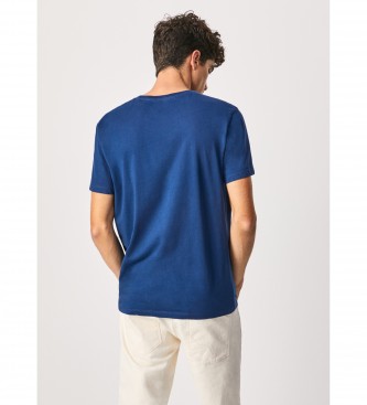 Pepe Jeans Drapeau Logo N T-shirt bleu 