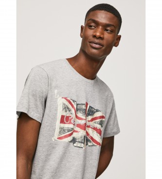Pepe Jeans Flag Logo N T-shirt grey 