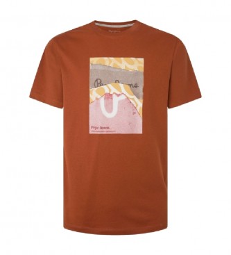 Pepe Jeans Maglietta Kenelm arancione