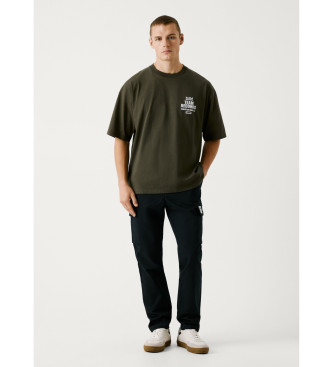 Pepe Jeans T-shirt vert avec logo imprim