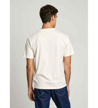 Pepe Jeans T-shirt bianca con logo dalla vestibilit regolare