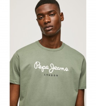 Pepe Jeans T-shirt verde con logo