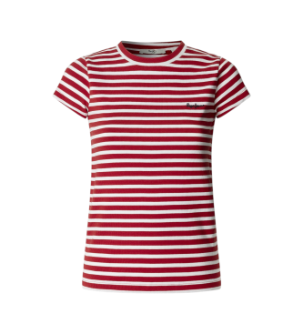 Pepe Jeans Merida Striped T-shirt red