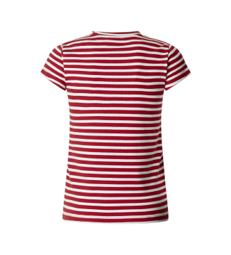 Pepe Jeans Merida Striped T-shirt red
