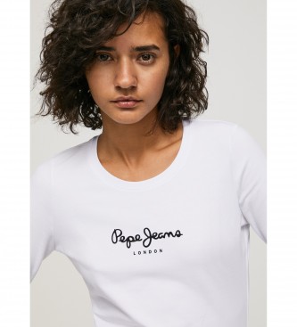 Pepe Jeans Camiseta New Virginia Ls N blanco
