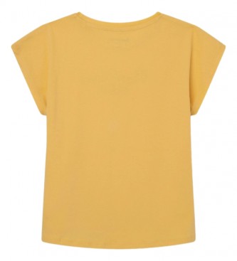 Pepe Jeans Camiseta Nuria amarillo